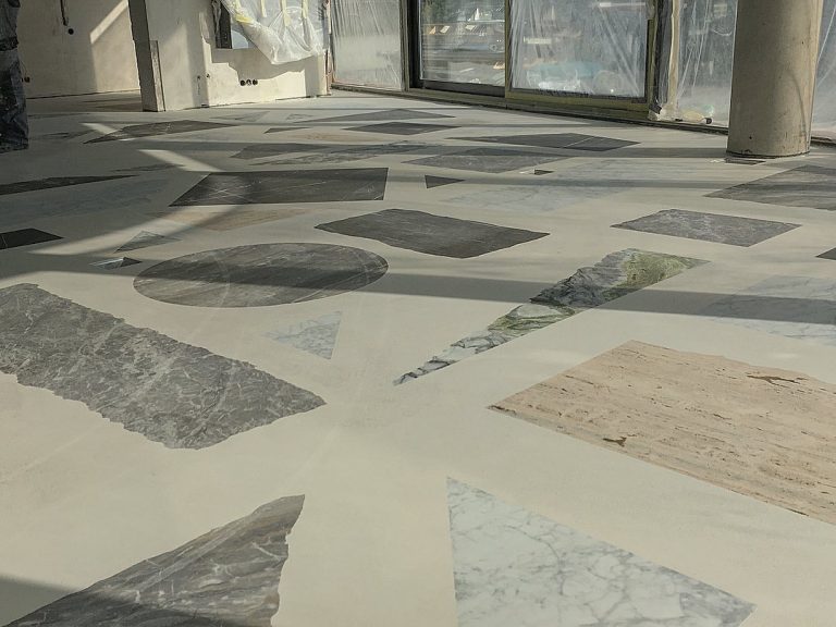 Terrazzo grindų šlifavimas – atliktas darbas