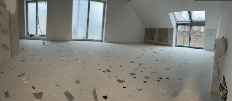 Terrazzo grindų šlifavimas – atliktas darbas